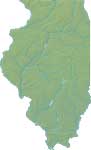 Illinois relief map